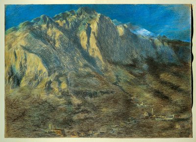 Berg Resegone door Gaetano Previati