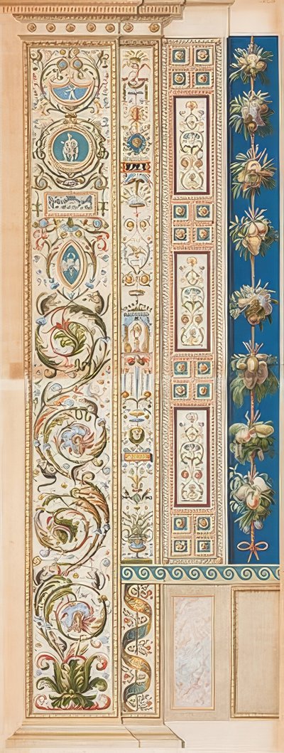 Pilaster Loggia IX (versiering) door Gaetano Savorelli