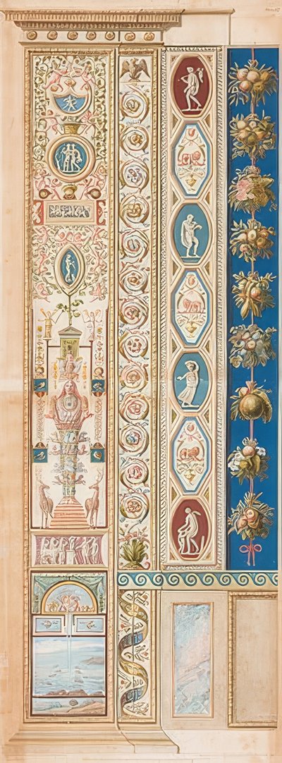 Pilaster Loggia VI (Versiering met de Diana van Ephesus) door Gaetano Savorelli