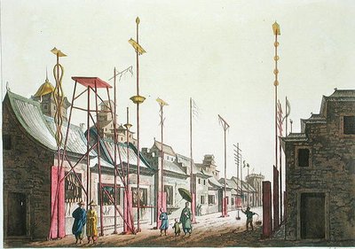 Grote Muren van Peking, illustratie uit 