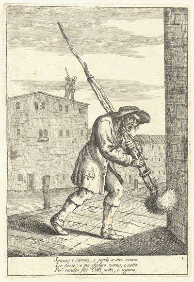 Schoorsteenveger door Gaetano Zompini