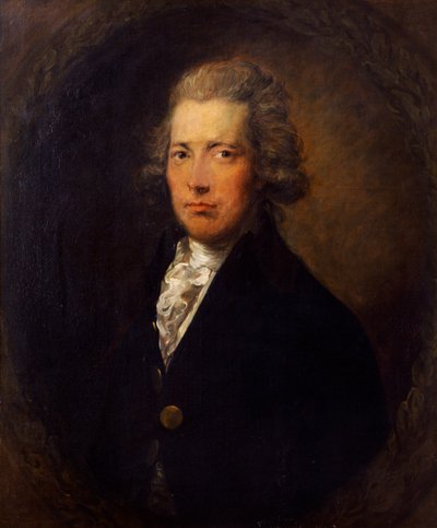 Portret van William Pitt de Jongere, Britse staatsman, ca. 1787 door Gainsborough Dupont