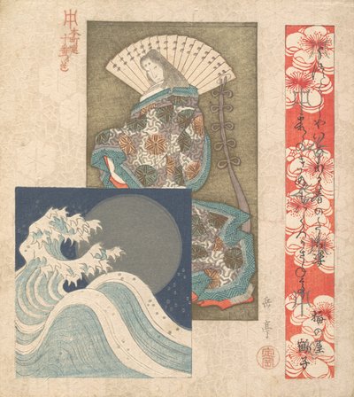 Prent, ca. 1830 door Gakutei