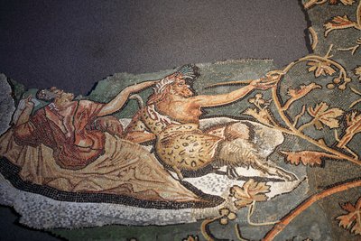 Mozaïek met de straf van Lycurgue door Gallo-Roman