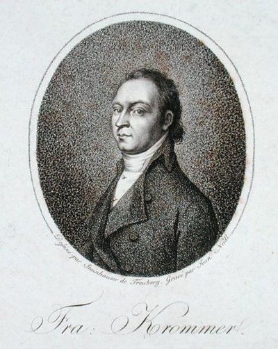 Franz Krommer (1759-1831) gegraveerd door Jean Neidl door Gandolph Ernst (after) Stainhauser