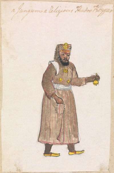 Een Jungum, een religieuze Hindoe Bedelaar door Gangaram Chintaman Tambat