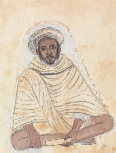 Een man met een rol door Gangaram Chintaman Tambat