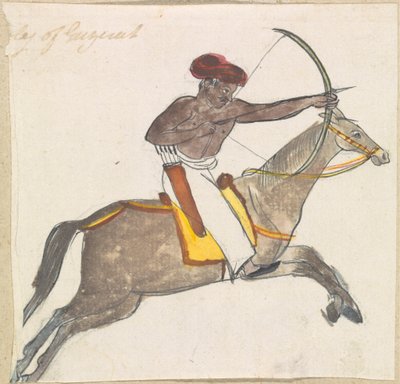 Boogschutter te Paard door Gangaram Chintaman Tambat