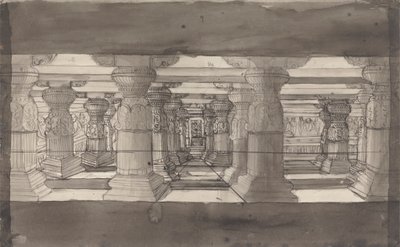 Binnenaanzicht van Indur Subba door Gangaram Chintaman Tambat