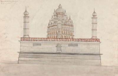 West- of Achteraanzicht van Bullishwur door Gangaram Chintaman Tambat