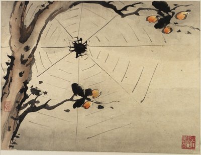 Vingerverf, uit een album van tien, 1684 door Gao Qipei