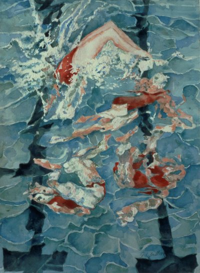 Synchroonzwemmen, 1989 door Gareth Lloyd Ball