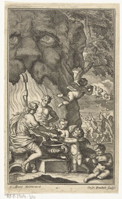 Allegorie op de vluchtigheid van het leven door Gaspar Bouttats