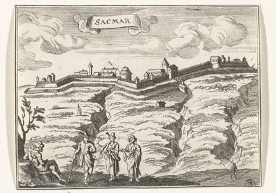 Gezicht op Satu Mare door Gaspar Bouttats