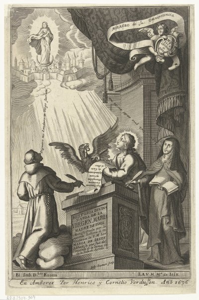 Maagd Maria wordt opgenomen in het koninkrijk der hemelen door Gaspar Bouttats