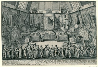 De loterij van Henricus van Soest in Antwerpen door Gaspar Bouttats