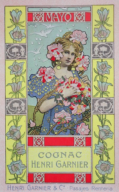 Mei, uit een kalender voor Henri Garnier & Co. door Gaspar Camps Junyent