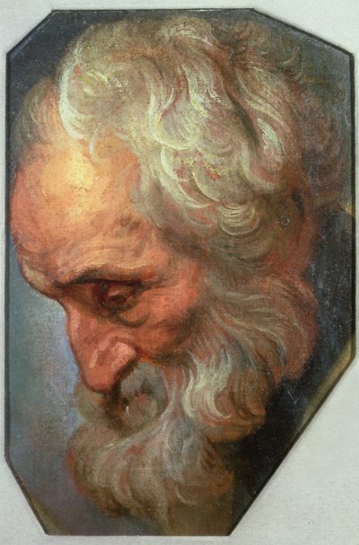 Hoofd van een apostel door Gaspar De Crayer