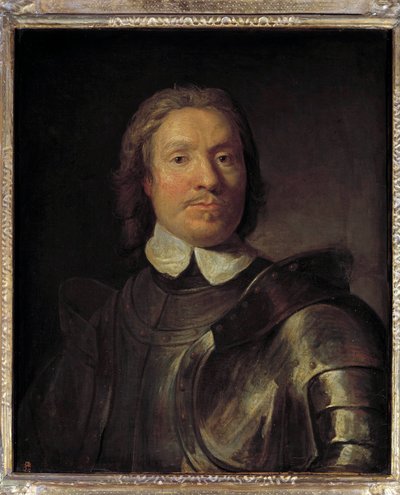 Portret van Olivier Cromwell door Gaspar de (after) Crayer