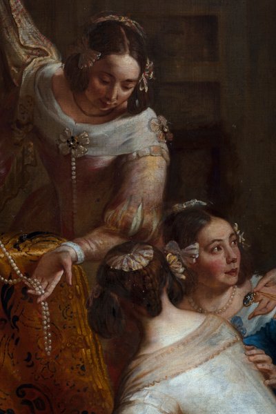 Aartshertogin Isabella van Spanje, die haar juwelen schenkt aan de Basiliek van Sint-Maarten in Halle door Gaspar De Crayer
