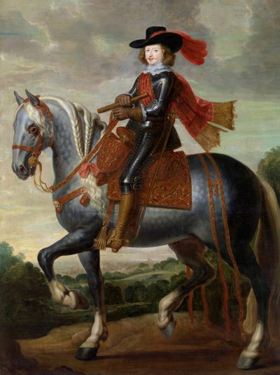 Ruiterportret van kardinaal-infant Ferdinand van Oostenrijk door Gaspar De Crayer