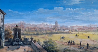 Uitzicht op Rome door Gaspar van Wittel