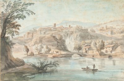 Landschap bij Tivoli door Gaspar van Wittel