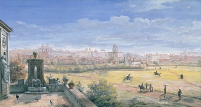 Zicht op Rome, 1665 door Gaspar van Wittel