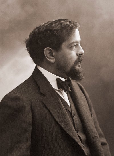 Franse componist (1862-1918) Claude Debussy - Portret van de Franse componist Claude Debussy (1862-1918) 1908 - foto Nadar door Gaspard Felix Tournachon Nadar