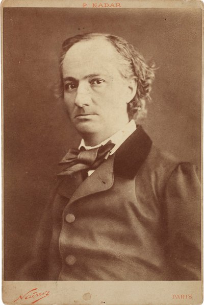 Portret van Charles Baudelaire 1821-1867 door Gaspard Félix Nadar