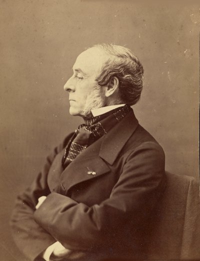 Portret van Ernest Legouvé 1807-1903, 1861-1869 door Gaspard Félix Nadar
