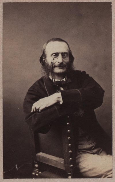 Portret van Jacques Offenbach, ca. 1860 door Gaspard Félix Nadar