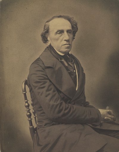 Portret van de componist Giacomo Meyerbeer door Gaspard Félix Nadar