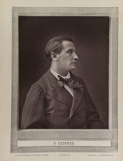 Portret van de dichter François Coppée 1842-1908 door Gaspard Félix Nadar