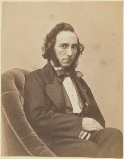 Portret van de violist en componist Ernesto Camillo Sivori door Gaspard Félix Nadar