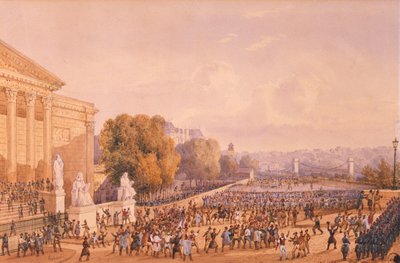 Opstand voor het Palais Bourbon, 15 mei 1848 door Gaspard Gobaut
