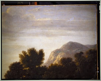 Italiaans Landschap (detail), ongedateerd door Gaspard Poussin Dughet