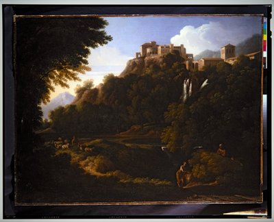 Landschap - Een Waterval in de Romeinse Campagna door Gaspard Poussin Dughet