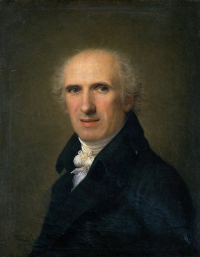 Portret van de beeldhouwer Antonio Canova 1757-1822, 1806 door Gaspare Landi
