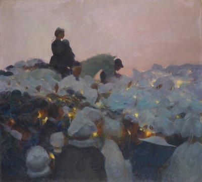 Vergeving in Bretagne, 1896 door Gaston La Touche