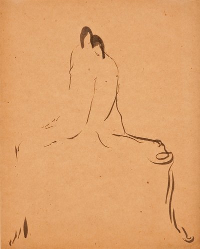 Twee Figuren, ca. 1908 door Gaston Lachaise