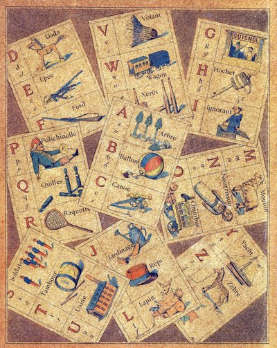 4e omslag van ABC des joujoux ou Alphabet des petits door Gaston Quenioux