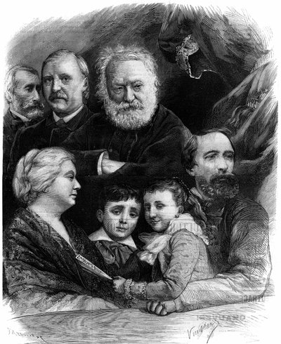 Victor Hugo en zijn familie woonden de tweede voorstelling van Le roi s