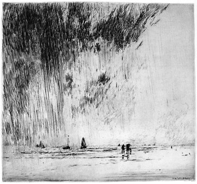 La Pluie, 1880-1940 1924 door Gaston de Latenay
