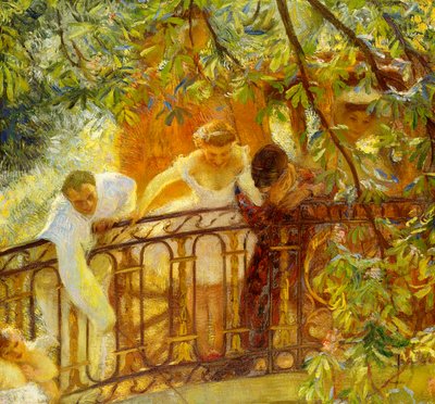 Wachtende Koets door Gaston de Latouche