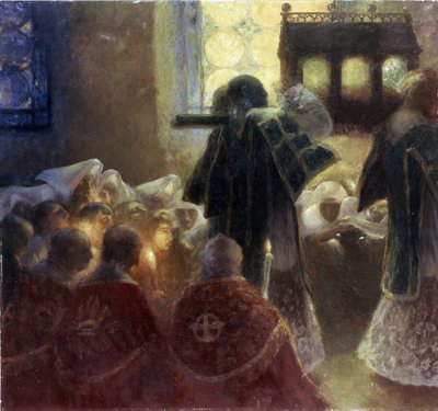 Overbrenging van de Heilige Relieken door Gaston de Latouche