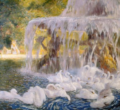 De Zwanen aan het Spelen door Gaston de la Touche
