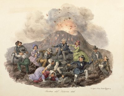De afdaling van de Vesuvius door Gatti and Dura