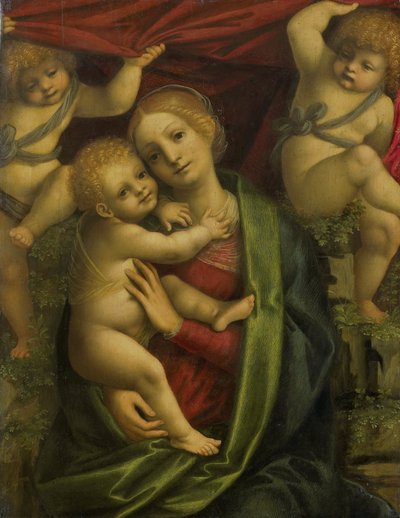 Madonna en kind door Gaudenzio Ferrari (workshop of)
