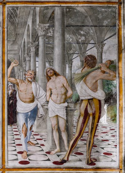 Detail van "De Geseling van Christus", uit "Het leven en de Passie van Christus" door Gaudenzio Ferrari
